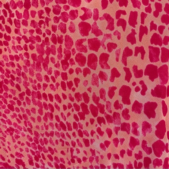 Ann Taylor Pink Silk Animal Print Shift Dress Size 8 - Picture 8 of 13